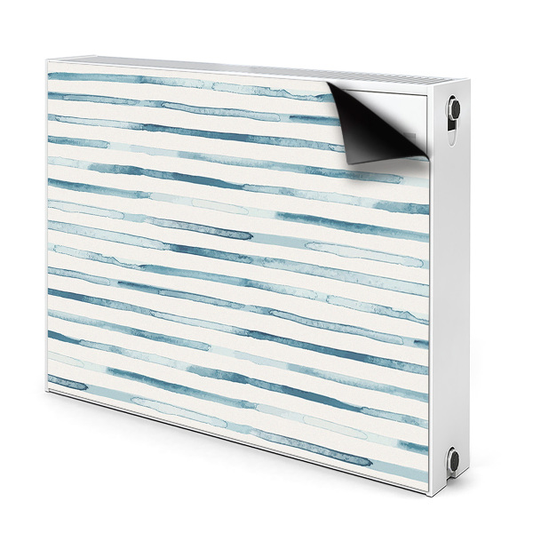 Magnetic radiator cover Blue lines