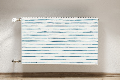 Magnetic radiator cover Blue lines