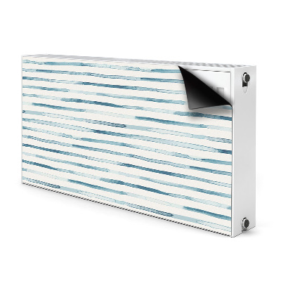 Magnetic radiator cover Blue lines