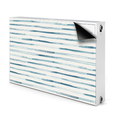 Magnetic radiator cover Blue lines