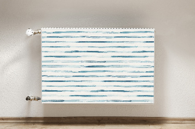 Magnetic radiator cover Blue lines