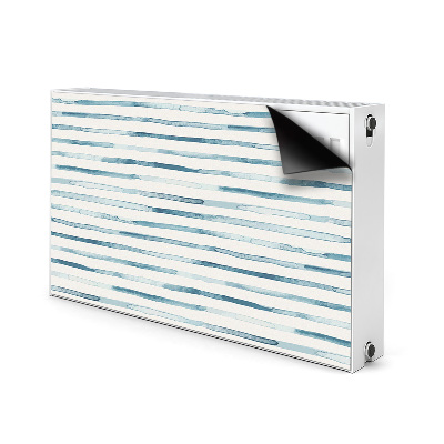 Magnetic radiator cover Blue lines