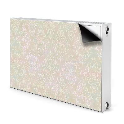 Magnetic radiator mat Vintage golden pattern