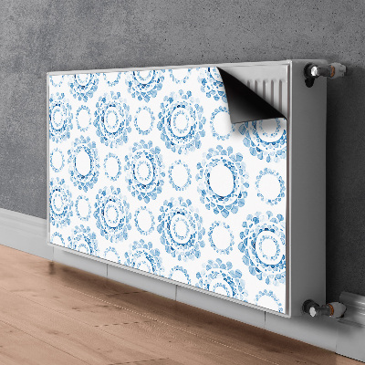 Magnetic radiator cover Blue wheels