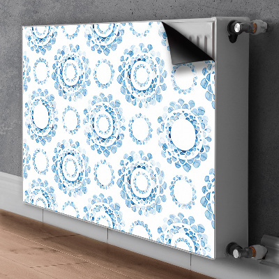 Magnetic radiator cover Blue wheels