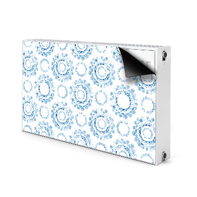 Magnetic radiator cover Blue wheels