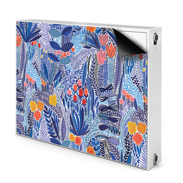 Decorative radiator cover Tropical vegetation