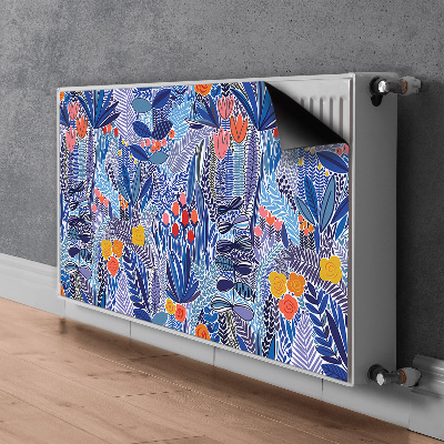 Decorative radiator cover Tropical vegetation