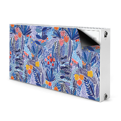 Decorative radiator cover Tropical vegetation