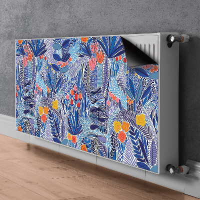 Decorative radiator cover Tropical vegetation