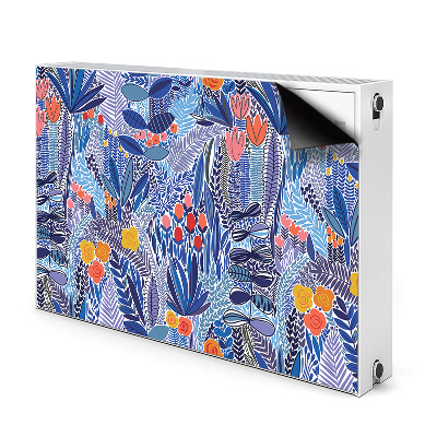 Decorative radiator cover Tropical vegetation