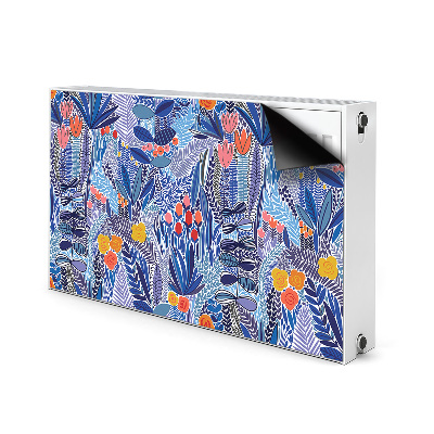 Decorative radiator cover Tropical vegetation