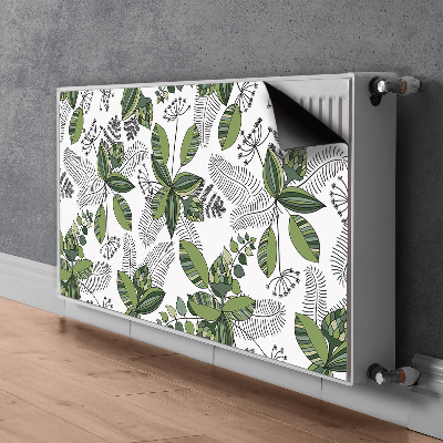 Radiator cover Botanical pattern