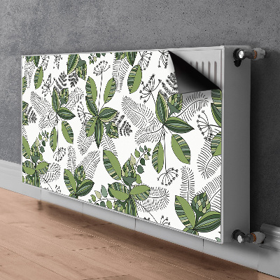 Radiator cover Botanical pattern