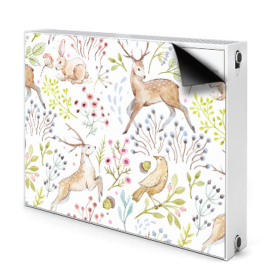 Printed radiator mat Wild animals