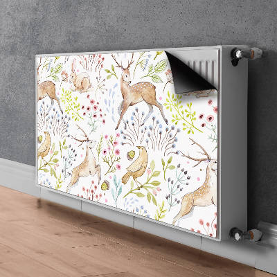 Printed radiator mat Wild animals