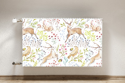 Printed radiator mat Wild animals