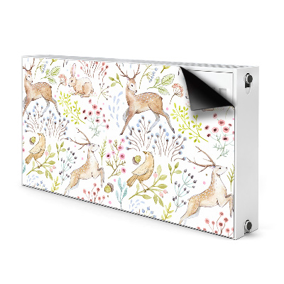 Printed radiator mat Wild animals