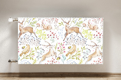 Printed radiator mat Wild animals