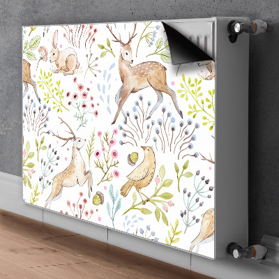 Printed radiator mat Wild animals