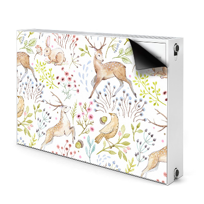 Printed radiator mat Wild animals