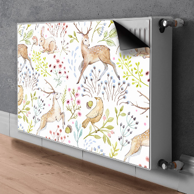 Printed radiator mat Wild animals