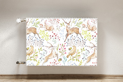 Printed radiator mat Wild animals