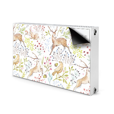 Printed radiator mat Wild animals