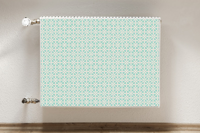 Radiator cover White and blue pattern