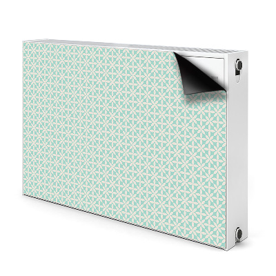 Radiator cover White and blue pattern