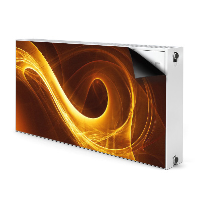 Magnetic radiator mat Corrugated flame