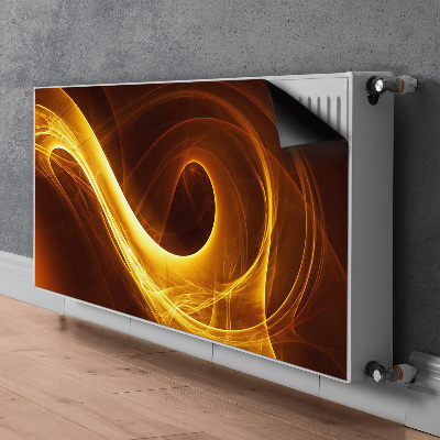 Magnetic radiator mat Corrugated flame