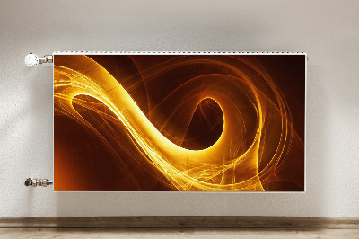 Magnetic radiator mat Corrugated flame