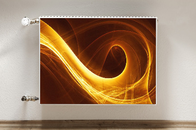 Magnetic radiator mat Corrugated flame