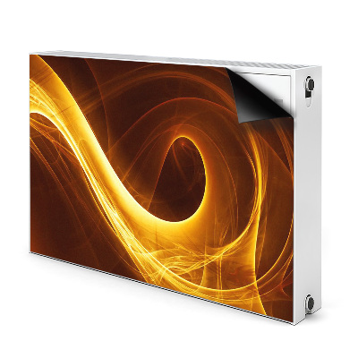 Magnetic radiator mat Corrugated flame