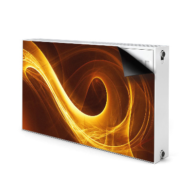 Magnetic radiator mat Corrugated flame