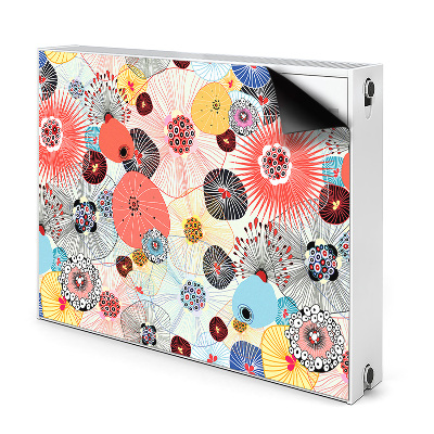 Printed radiator mat Floral pattern