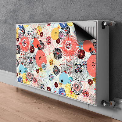 Printed radiator mat Floral pattern