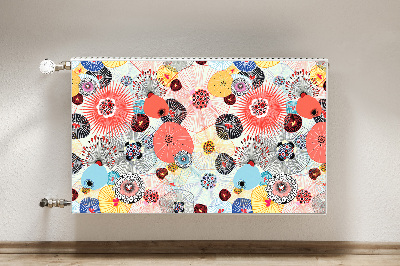 Printed radiator mat Floral pattern