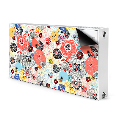 Printed radiator mat Floral pattern