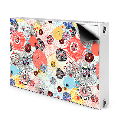 Printed radiator mat Floral pattern