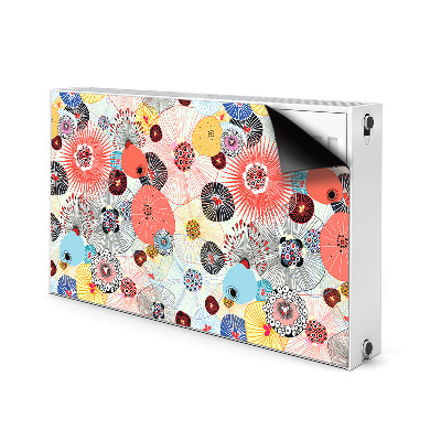 Printed radiator mat Floral pattern