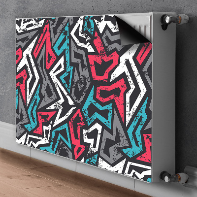 Magnetic radiator mat Graffiti