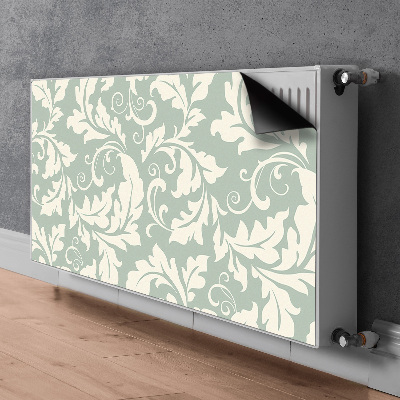 Decorative radiator cover Retro wallpaper