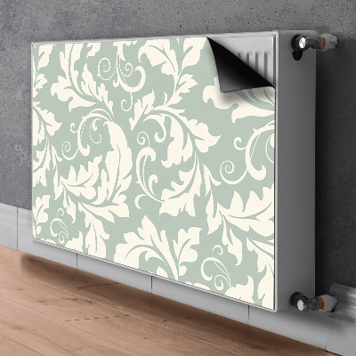 Decorative radiator cover Retro wallpaper