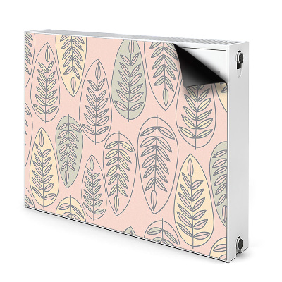 Decorative radiator cover Colorful leaves