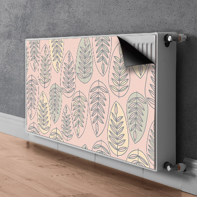 Decorative radiator cover Colorful leaves