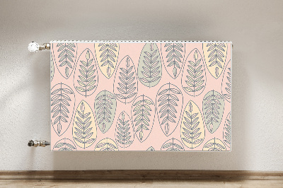 Decorative radiator cover Colorful leaves