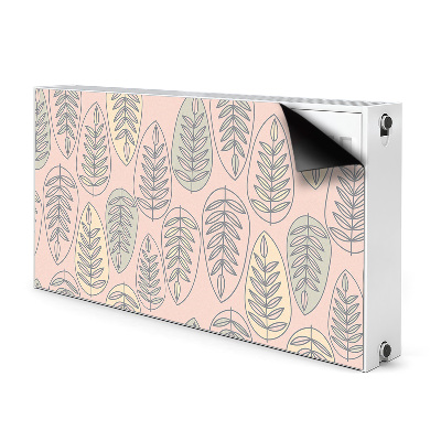 Decorative radiator cover Colorful leaves