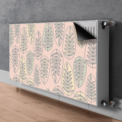 Decorative radiator cover Colorful leaves